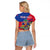 Personalized Haiti Raglan Cropped T Shirt Tropical Hibiscus Flowers DT05