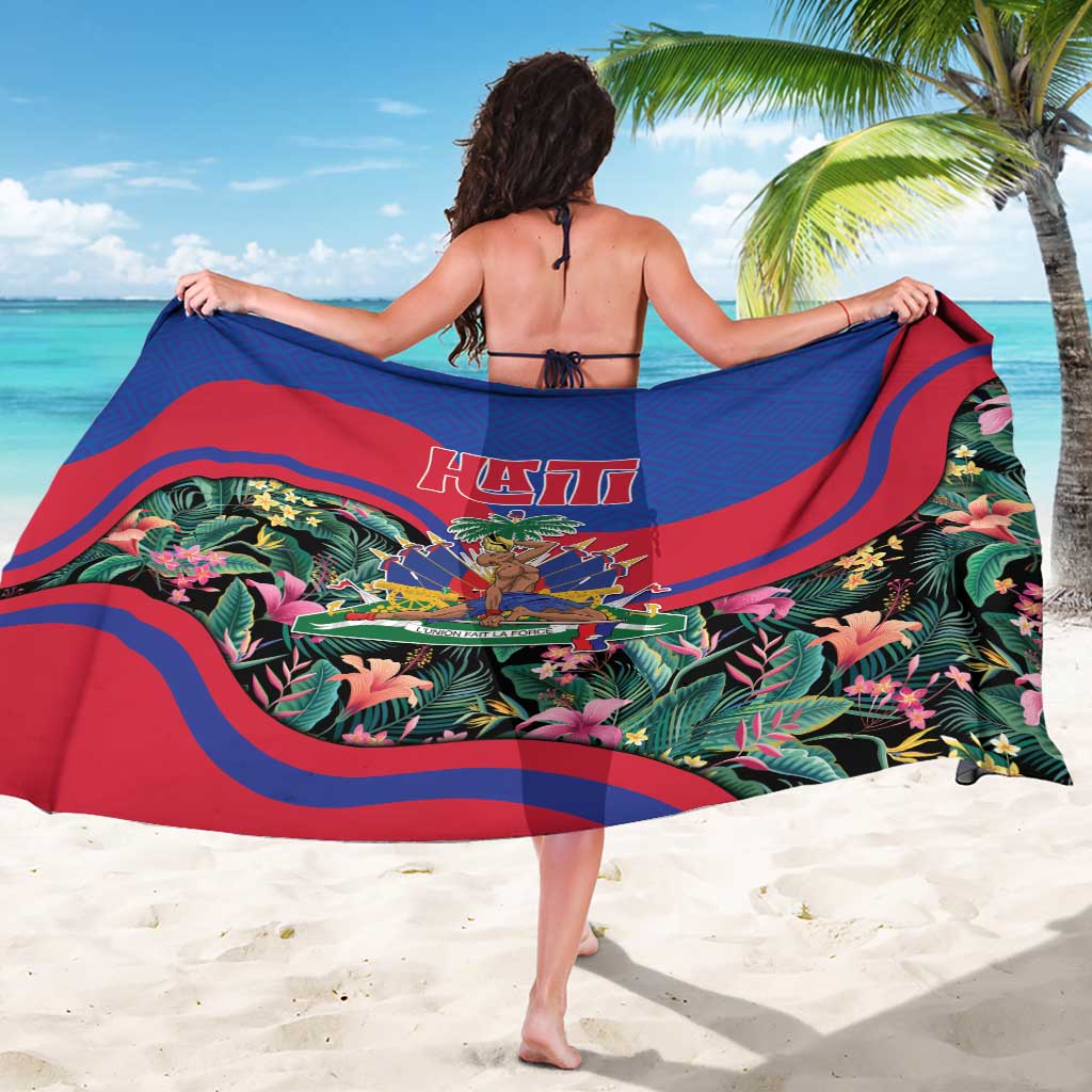Personalized Haiti Sarong Tropical Hibiscus Flowers