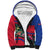 Personalized Haiti Sherpa Hoodie Tropical Hibiscus Flowers DT05