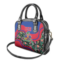 Personalized Haiti Shoulder Handbag Tropical Hibiscus Flowers