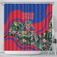 Personalized Haiti Shower Curtain Tropical Hibiscus Flowers