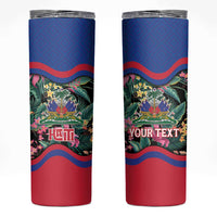 Personalized Haiti Skinny Tumbler Tropical Hibiscus Flowers