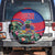 Personalized Haiti Spare Tire Cover Tropical Hibiscus Flowers