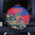Personalized Haiti Spare Tire Cover Tropical Hibiscus Flowers