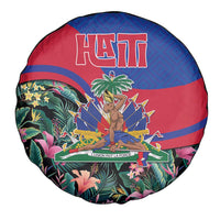 Personalized Haiti Spare Tire Cover Tropical Hibiscus Flowers
