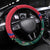 Haiti Steering Wheel Cover Tropical Hibiscus Flowers