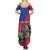 Personalized Haiti Summer Maxi Dress Tropical Hibiscus Flowers DT05