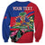 Personalized Haiti Sweatshirt Tropical Hibiscus Flowers DT05