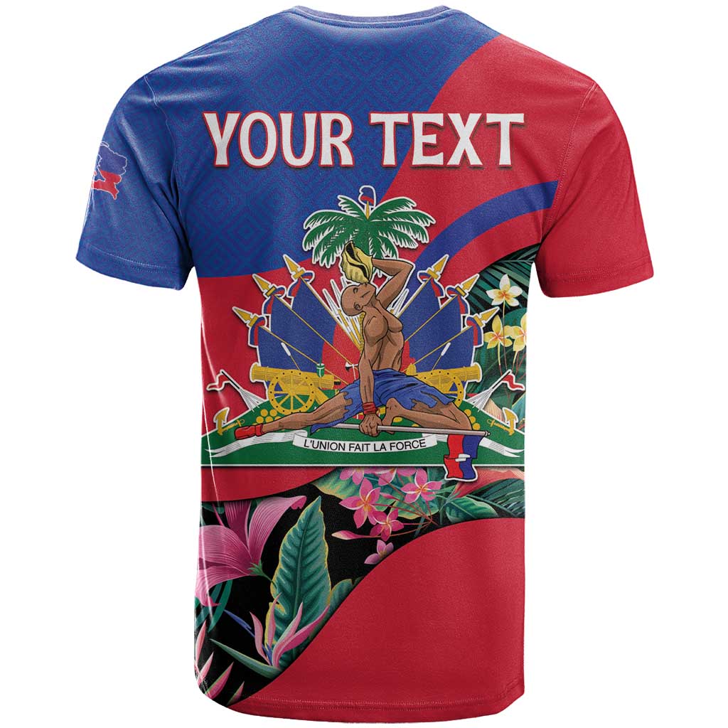 Personalized Haiti T Shirt Tropical Hibiscus Flowers DT05
