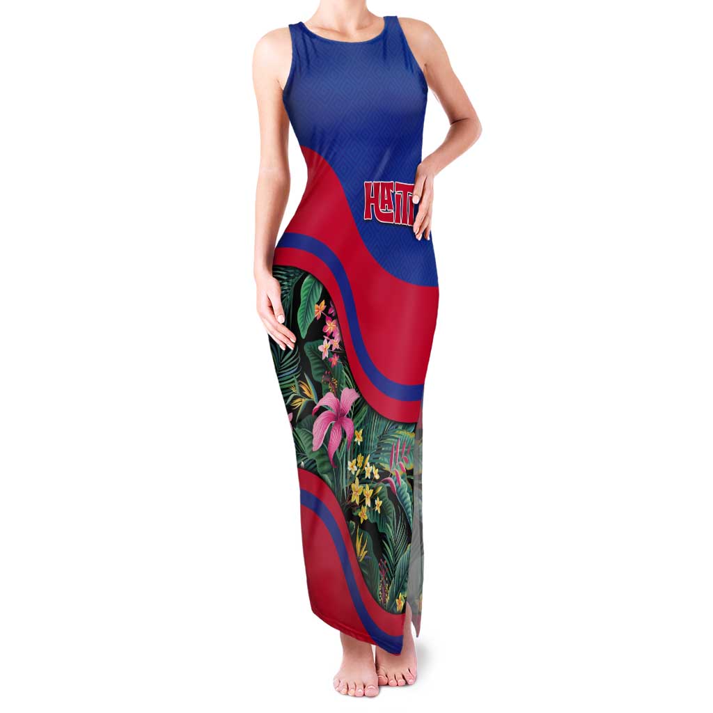 Personalized Haiti Tank Maxi Dress Tropical Hibiscus Flowers DT05