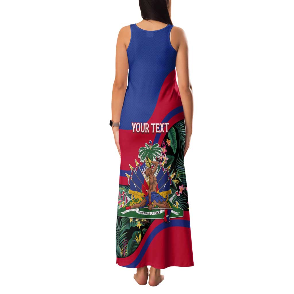 Personalized Haiti Tank Maxi Dress Tropical Hibiscus Flowers DT05