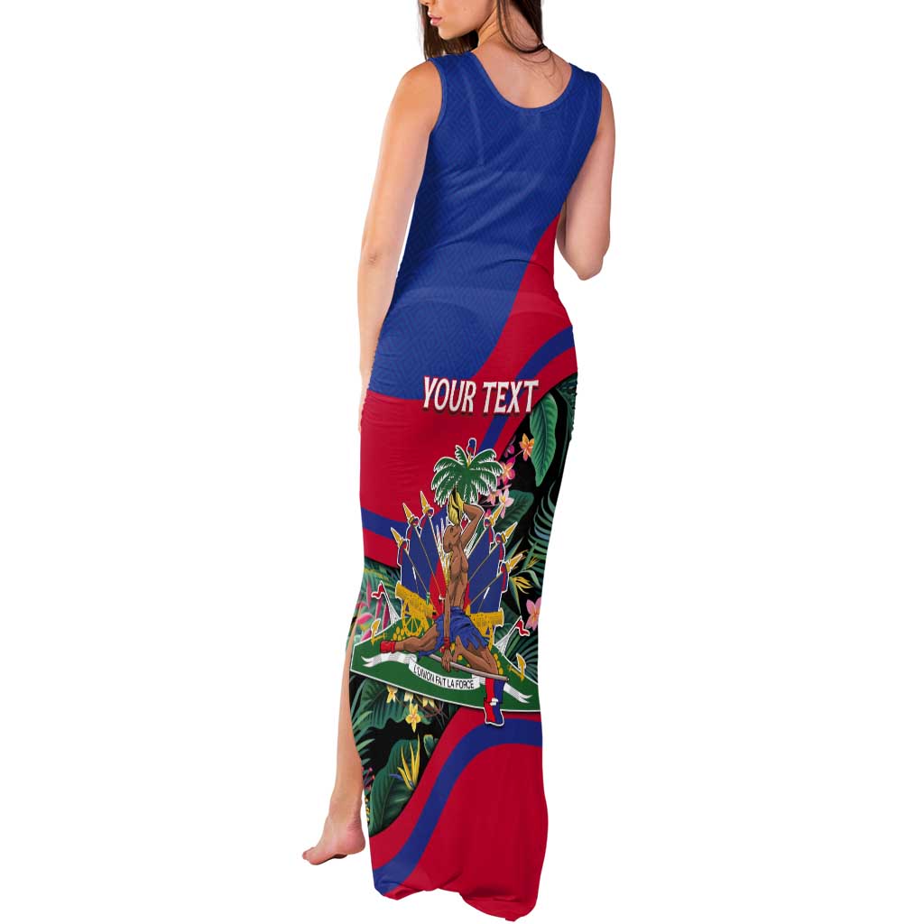 Personalized Haiti Tank Maxi Dress Tropical Hibiscus Flowers DT05