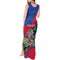 Personalized Haiti Tank Maxi Dress Tropical Hibiscus Flowers DT05