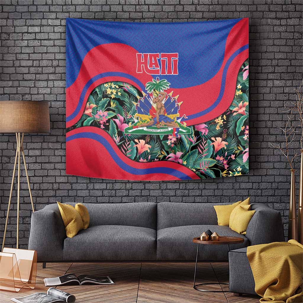 Personalized Haiti Tapestry Tropical Hibiscus Flowers