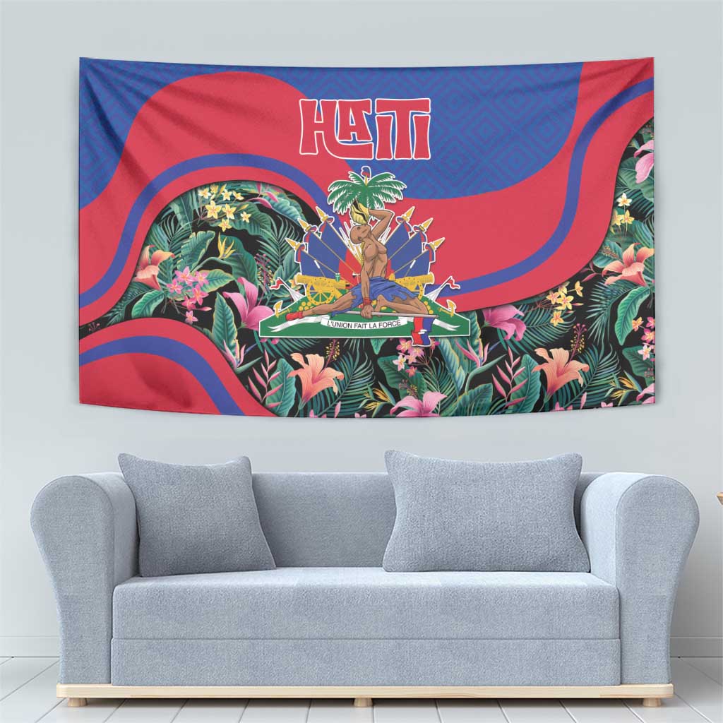 Personalized Haiti Tapestry Tropical Hibiscus Flowers