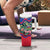 Personalized Haiti Tumbler With Handle Tropical Hibiscus Flowers