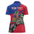Personalized Haiti Women Polo Shirt Tropical Hibiscus Flowers DT05