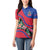 Personalized Haiti Women Polo Shirt Tropical Hibiscus Flowers DT05