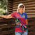 Personalized Haiti Women Polo Shirt Tropical Hibiscus Flowers DT05
