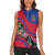 Personalized Haiti Women Sleeveless Polo Shirt Tropical Hibiscus Flowers DT05