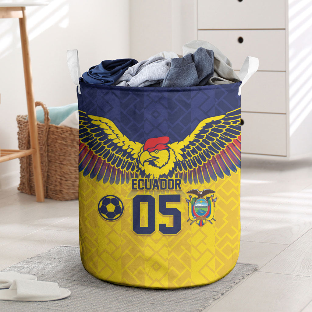 Custom Ecuador Football Laundry Basket Andean Condor Unique Style