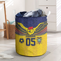 Custom Ecuador Football Laundry Basket Andean Condor Unique Style