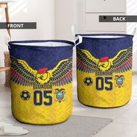 Custom Ecuador Football Laundry Basket Andean Condor Unique Style