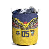 Custom Ecuador Football Laundry Basket Andean Condor Unique Style