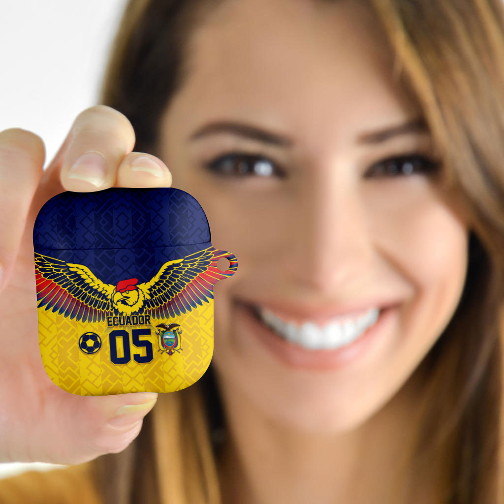 Custom Ecuador Football AirPods Case Andean Condor Unique Style
