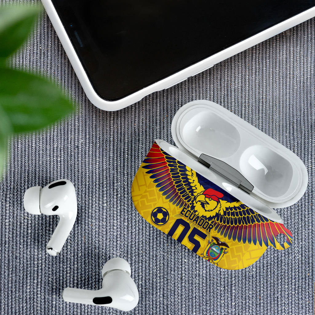 Custom Ecuador Football AirPods Case Andean Condor Unique Style
