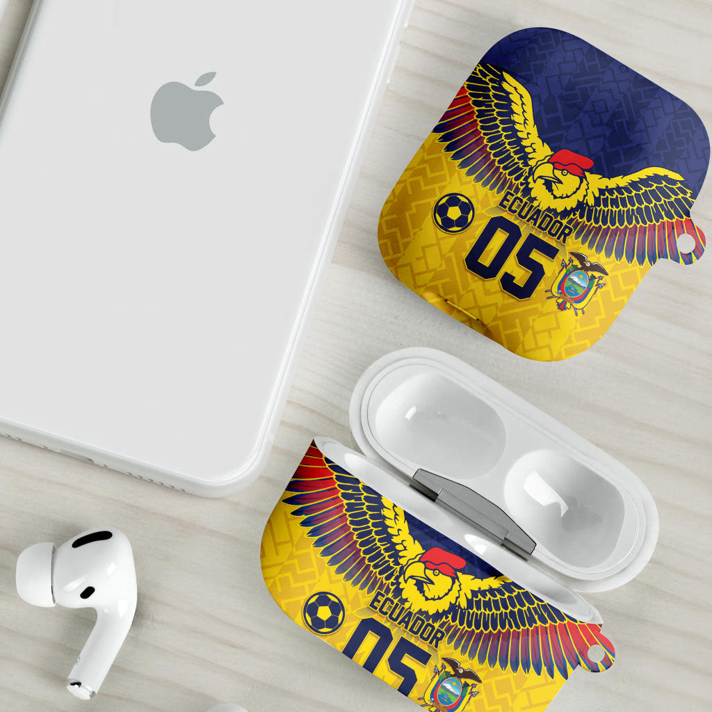 Custom Ecuador Football AirPods Case Andean Condor Unique Style