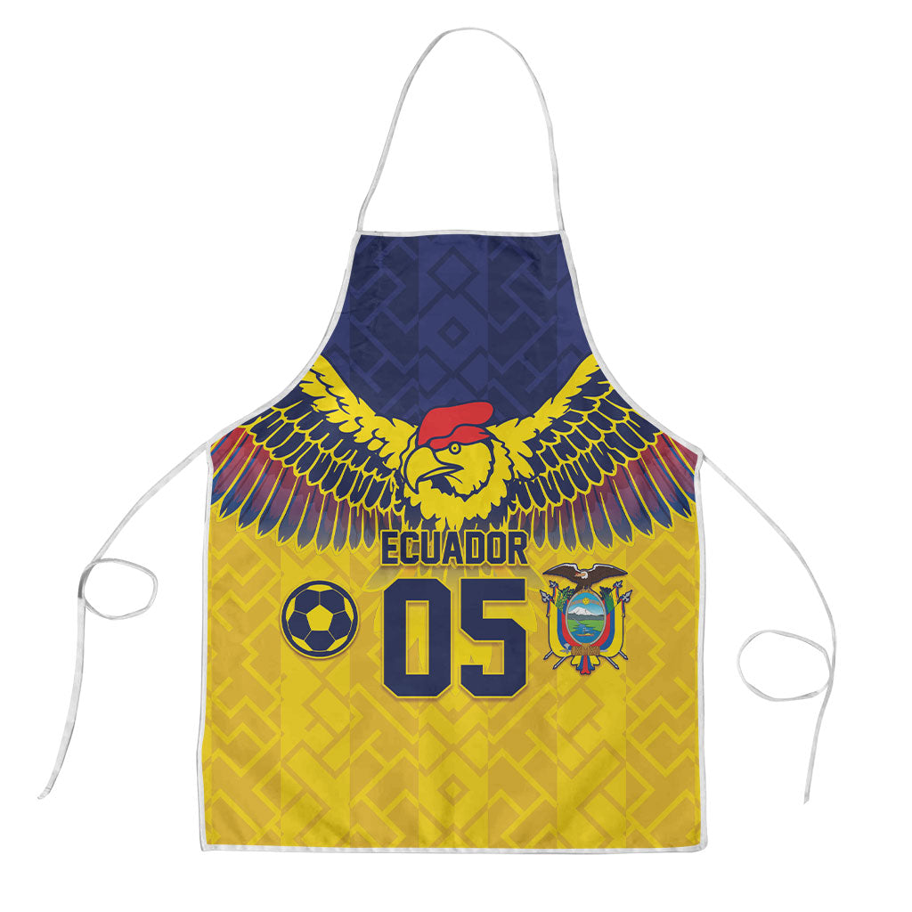Custom Ecuador Football Apron Andean Condor Unique Style
