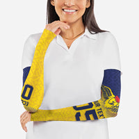 Custom Ecuador Football Arm Sleeves Andean Condor Unique Style