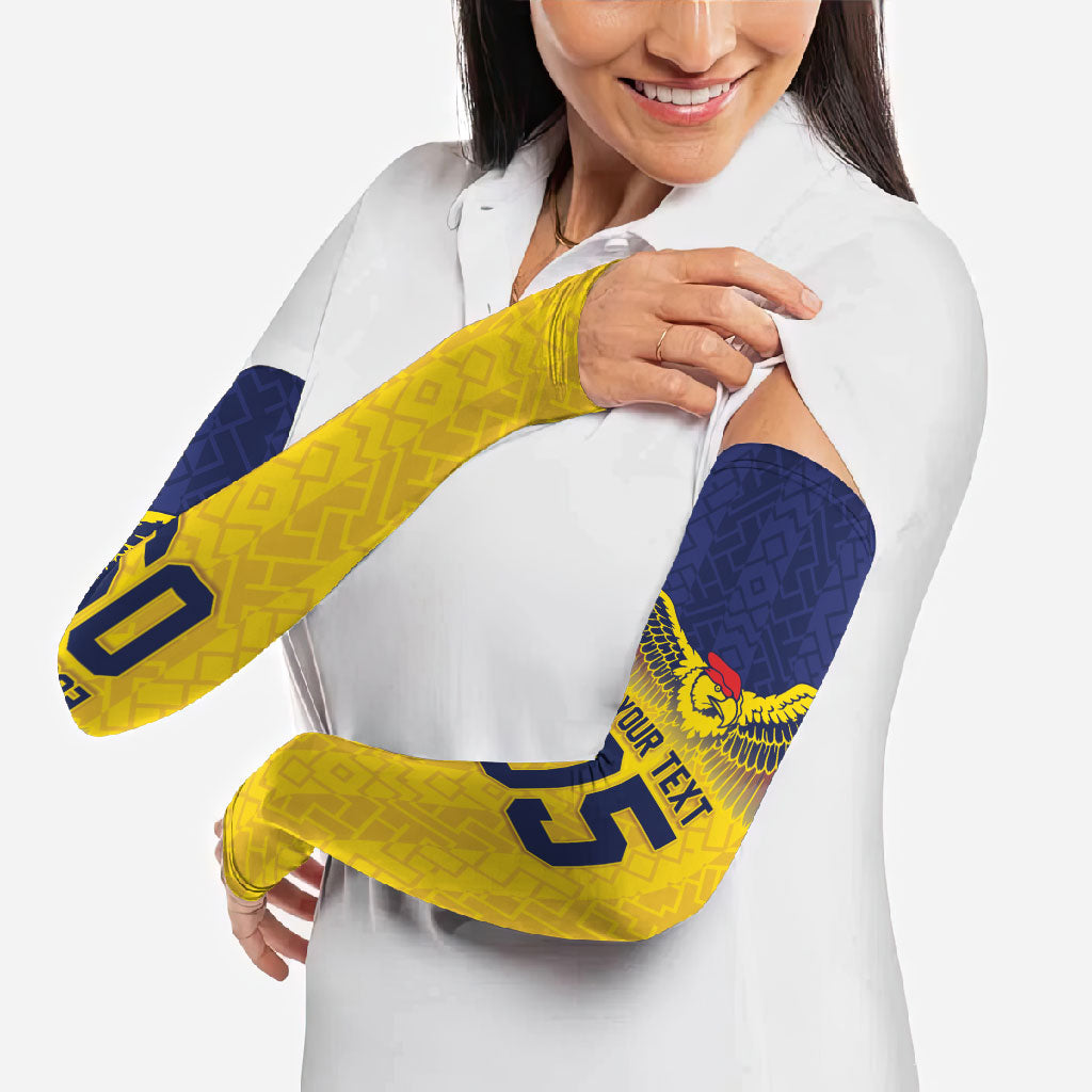Custom Ecuador Football Arm Sleeves Andean Condor Unique Style