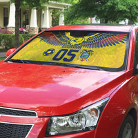 Custom Ecuador Football Auto Sun Shade Andean Condor Unique Style