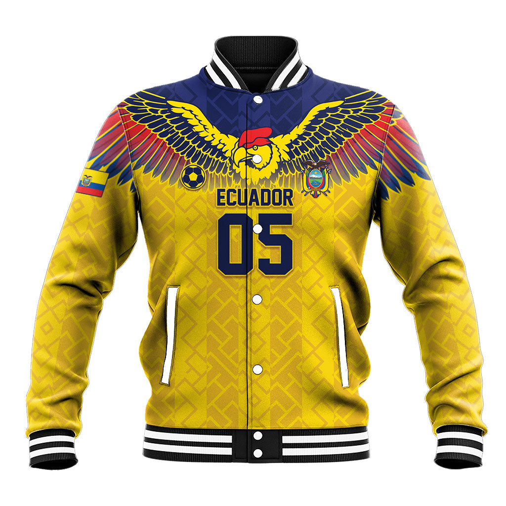 Custom Ecuador Football Baseball Jacket Andean Condor Unique Style