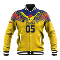 Custom Ecuador Football Baseball Jacket Andean Condor Unique Style