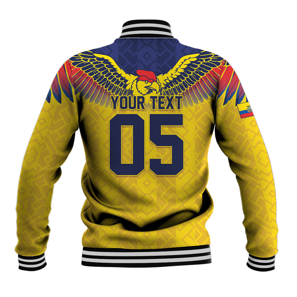 Custom Ecuador Football Baseball Jacket Andean Condor Unique Style