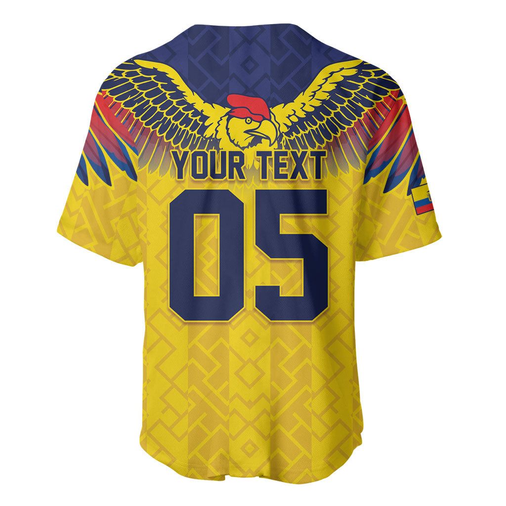Custom Ecuador Football Baseball Jersey Andean Condor Unique Style