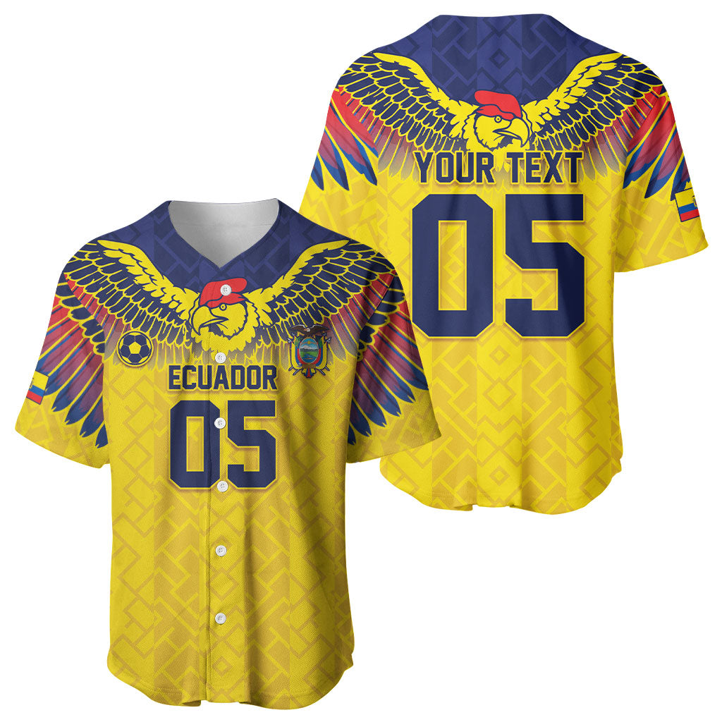 Custom Ecuador Football Baseball Jersey Andean Condor Unique Style