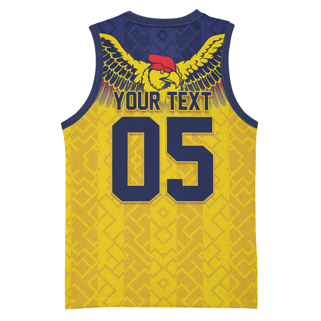 Custom Ecuador Football Basketball Jersey Andean Condor Unique Style