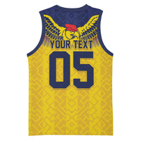 Custom Ecuador Football Basketball Jersey Andean Condor Unique Style