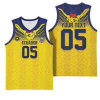 Custom Ecuador Football Basketball Jersey Andean Condor Unique Style