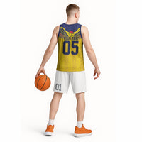 Custom Ecuador Football Basketball Jersey Andean Condor Unique Style