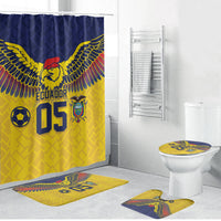 Custom Ecuador Football Bathroom Set Andean Condor Unique Style