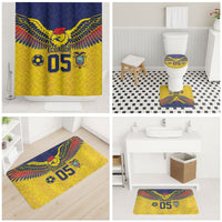 Custom Ecuador Football Bathroom Set Andean Condor Unique Style