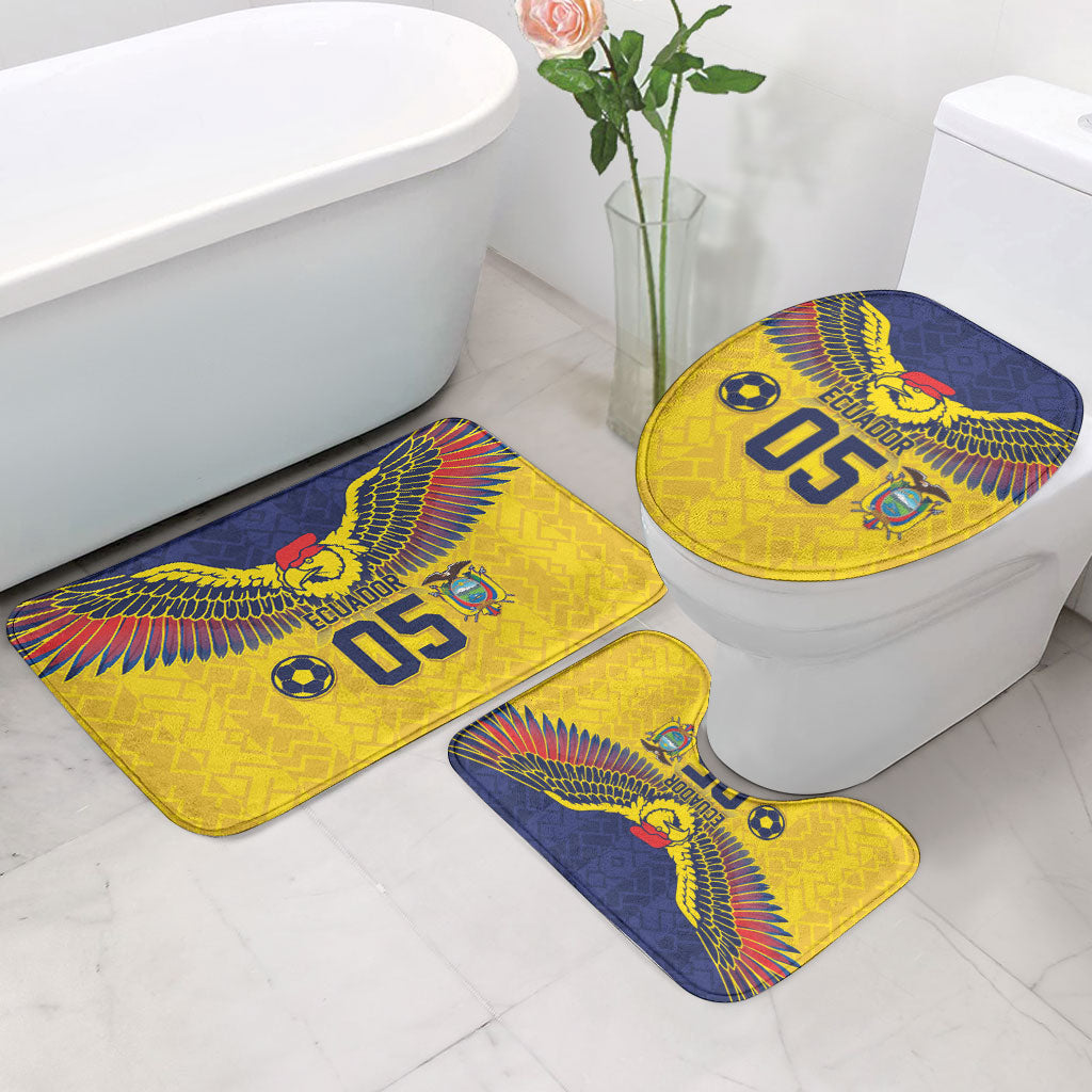 Custom Ecuador Football Bathroom Set Andean Condor Unique Style