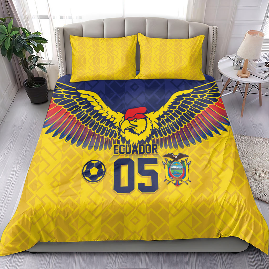 Custom Ecuador Football Bedding Set Andean Condor Unique Style