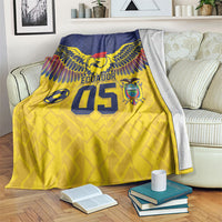 Custom Ecuador Football Blanket Andean Condor Unique Style