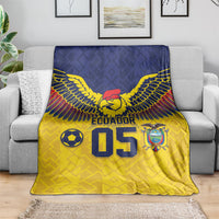 Custom Ecuador Football Blanket Andean Condor Unique Style